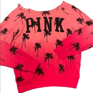Off the shoulder PINK sweatshirt